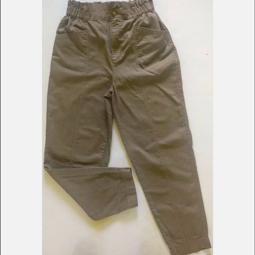 Madewell Pull-On Paperbag Cotton Pants